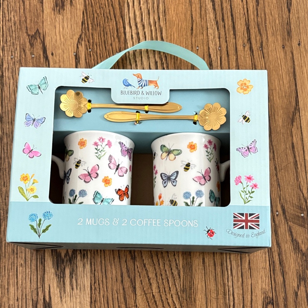 Butterfly Mug and Spoon Set